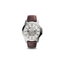 FOSSIL Wrist Watch Mechanical Movement Genuine Leather Strap White Dial Men's Watches ME3099 44mm