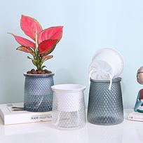 New Model Starlight Basin Automatic Water-absorbing Lazy Flower Pot With Luxury And Creative Design For Use. Plastic Hydroponic Flower Pot. One Size