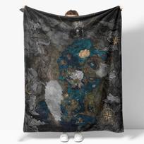 Clair Obscur: Expedition 33 Gaming Map Blankets Soft Warm Flannel Throw Blanket Bedding for Bed Living room Home Sofa 75cmx90cm