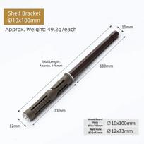 New High Quality Floating Shelf Brackets Concealed plank support wall shelf invisible nails Fixed support wooden board connector 8 inch