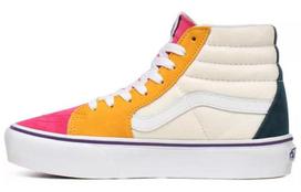 Vans Mini Cord SK8 HI Platform 2.0 White/Yellow/Red Women's VN0A3TKNWVY 36