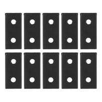 10PCS Flat Tie Plate Aluminum Alloy 2 Holes Rustproof Anti Corrosion Metal Fixing Bracket Connector for Table
