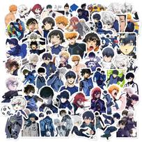 102 Blue Lock Anime Lipdukai: Unikalūs dizainai telefono dėklų, užrašinių ir kt. dekoravimui. gray