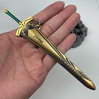 FATE EXCALIBUR Sword Toy Model, 16cm (6.29in) Zinc Alloy, Non-Sharp Blade, Includes Scabbard, Perfect for FATE Fans, Collectible
