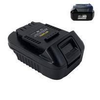 Mt20Dl akumuliatoriaus adapteris, skirtas Makita 18V ličio jonų akumuliatoriui, skirtas Dewalt 18V 20V akumuliatoriui onesize