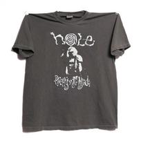 Hole Courtney Love Pretty on The Inside charcoal t-shirt QT8637 S