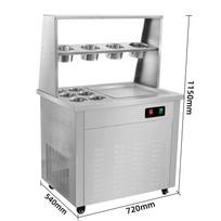 Household Commercial Dual Use Thai Ice Cream Roll Machine Flexible Mode Switch For Private Use And Small Business Sales