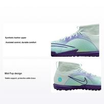 Nike Mercurial Superfly 8 Academy TF GS Dream Speed - Barely Green Electro Purple Kids Sneakers Aurora-Green Volt DN3776-375 32