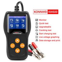 KONNWEI KW600 Automobilio akumuliatoriaus testeris 12V Automobilio akumuliatoriaus analizatorius 100–2000 CCA Paleidimo Įkrovimo Automobilio diagnostikos įrankis blue