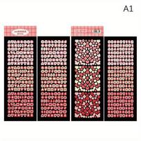 4 lapai/pakuotė Lazerinis blizgus raidžių dovanų abėcėlės lipdukas Papuoškite nuotraukų kortelę Scrapbookingas PASIDARYK PATS Fotoalbumas Kanceliarinės prekės rožinė