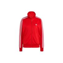 Adidas Originals Adicolor Classics Laisvas Firebird sportinis švarkelis su kontrastingos spalvos trijų juostelių apykakle Moteriški viršutiniai drabužiai Raudonas IP0602 S red
