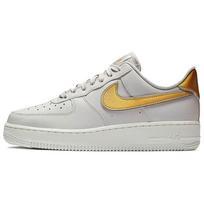 Nike Air Force 1 Low Metallic Platinum Metallic Gold Women's Sneakers AR0642-001 38