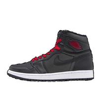 Nike Air 1 Retro High OG Black Gym Red 555088-060 Men's Size EU 41 juoda