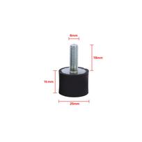 4Pcs M8/M6 Rubber Mounts Shock Absorber Anti Vibration Silentblock Bobbins Isolator Rubber Mounts Absorber Vibration Mounts