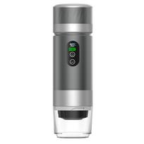 3-in-1 Portable Capsule Espresso Machine New Detachable Battery pilka spalva