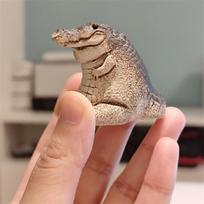 Arbatos augintinis Puikus apdirbimas Išskirtinis Gražus Subtilus Dekoratyvinis Purpurinio molio Rankų darbo Krokodilas Arbatos figūrėlė Namų apyvokos reikmenys