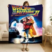Movie B Back to the F Future Blanket Soft and Skin Friendly For Couch Bed Napping Bedspread All Seasons Comforter 75x90cm