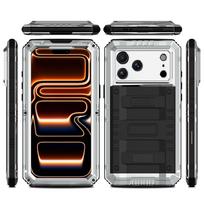 Military Anti Shock Case for IPhone 17 Pro 16E Air 16 15 14 13 12 Pro Max IP68 Full Waterproof Silicone Protection Aluminum Case iPhone 14