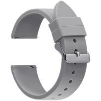 16mm 18mm 20mm 22mm Soft Rubber Silicone Strap Quick Release Watch Band for Seiko for Omega for Casio Universal Bracelets Belts 16mm pilka spalva