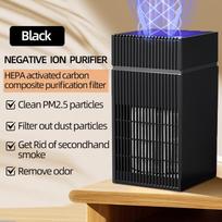 Portable High-Efficiency Air Purifier with Odor and Formaldehyde Removal black