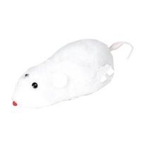 Wind-Up Mouse Cat Toy Plush Mouse with Rotating Tail Automatic Moving Mouse Interactive Cat Toy for Pounce Chasing Hunting Instinct Simulation balta
