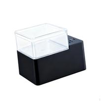 Automatinis žuvų tiektuvas su laikmačiu Akvariumo maisto dozatorius Saugus užsandarinamas dangtelis Stabilus siurbtukas apvaliam 160 ml white