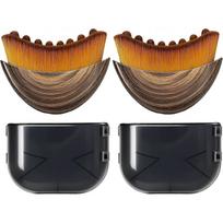 2 Pack Lymphatic Contour Face Brush,Aeki Lymphatic Contour Face Brush Set for Facial Massage, Made with Synthetic Fiber, Gentle on Skin, Helps Improv