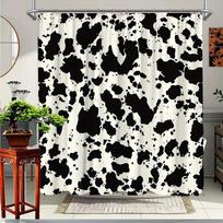 1Pc Fun Cow Print Shower Curtain For Bathroom Decoration, Polyester Fabric, Enjoy Splash Of Style With A Unique Design, Includes W60H190(CM)-1 Pcs