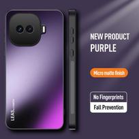 EUCAGR For Vivo IQOO Z11 Turbo Luxury ShockProof AG Frosted Soft TPU+PC Matte Back Cover For Vivo IQOO Z11Turbo Phone Case Coque Vivo IQOO Z11 Turbo violetinė