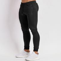 Men's Slim-Fit Jogger Pants with Zipper Pockets and Drawstring Waist S juoda