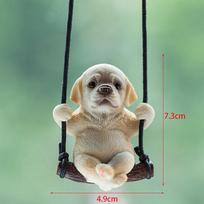 Swing Car Pendant Car Interior Decoration Car Dog Rearview Mirror Ornament Gift