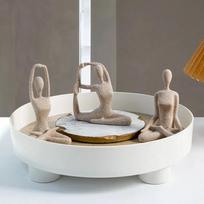 Yoga Statues Set of 3 Resin Women Sculptures for Home Decor Adding Unique Touch to Living Room and Office Aesthetics