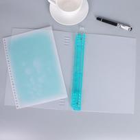 Four-color Light Color Stationery PP Plastic Loose-leaf Notebook Cover Custom B5 Loose-leaf Coil Hand Account Shell A5 gray