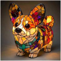 Animal Series Art Night Lights: Corgi Lamp And Pug Lamp Dyed Resin French Bulldog Desk Lamp 3d Dog Led Desk Lamp Pet-Themed Desk Decor Perfect For Fun