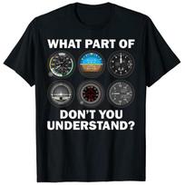 Funny Pilot Art Men Women Aviation Airline Pilot-Instruments T-Shirt Gift Aviation-Pilot Graphic Tee Tops Customized Clothing S įvairiaspalvis