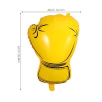 6Pcs Boxing Glove Balloons Vibrant Color Lifelike Appearance Versatile Use for Wrestling Birthday Kids Sports Theme other geltona