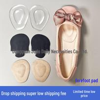 Shock-Absorbing Silicone Half-Insole: Thick, Non-Slip, Wear-Resistant Forefoot Pad for Pain Relief and Massage