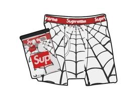 Supreme x Hanes Spider-Man Boxer Briefs (2 Pack)  White M gray