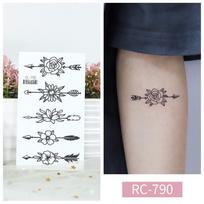 Drugelio tatuiruotės lipdukai: Maži, Švieži, Vandeniui atsparūs, Retro Juodai balti, Laikini rankų dizainai 60x105mm