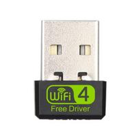 USB Wi-Fi belaidžio tinklo plokštė Greitas saugus ryšys 150Mbps Didelės spartos diegimas be CD Vairuoklio adapteris Tinklo plokštė juoda