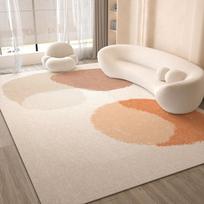 Simple Geometric Loop Pile Carpet Waterproof Living Room Sofa Bedroom Bedside Cloakroom Floor Mat Home Decoration 40X60CM(1.3X2FT