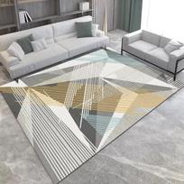 Luxury Geometric Printed Carpet for Living Room Decor Sofa Coffee Table Rugs Bedroom Lounge Kitchen Nonslip Floor Mat Doormat 40x60cm16x24in