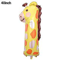 40-inch Aluminum Film Animal Digital Balloon, Animal-shaped Digital Theme Children's Birthday Party Decoration number 1