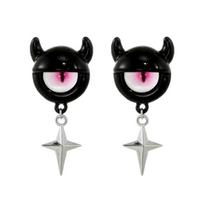 Cartoon Monsters Earrings Funny Animal Cross Pendant Stud Earring for Women Girl Opening Ring Fashion Party Jewelry Gift 1