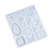 Crystal Epoxy Resin Mold DIY Crafts Jewelry Pendant Mold Handmade Multi-style Earrings Eardrop Danglers Silicone Mould 1 gryna