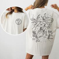Two Sided Hercules Damsel Hero Megara Hades Shirt Hercules Map Tee Symbol of The Gods World land Trip 4XL gray