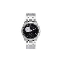 TISSOT Kutu Collection Quartz Movement Butterfly Clasp Men's Watch Black Dial Stainless Steel Case T035.439.11.051.00 Black Dial