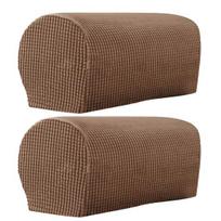 2Pcs Sofa Arm Protector Anti-Slip High Elastic Polyester Simple to Install Armrest Covers Household Supplies kava