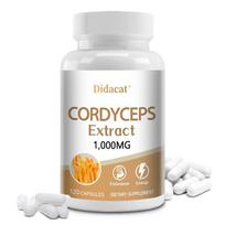 Cordyceps extract 1000 mg capsules: Enhances endurance and strength, boosts energy by 120 capsules 120 Capsules