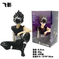 8.5CM AnimeYu Yu Hakusho Hiei Tenohira Figure Kurama Sitting posture Noodle Stopper Figure Model Toy Doll Aciton Figure With box